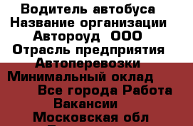 Водитель автобуса › Название организации ­ Автороуд, ООО › Отрасль предприятия ­ Автоперевозки › Минимальный оклад ­ 50 000 - Все города Работа » Вакансии   . Московская обл.,Лыткарино г.
